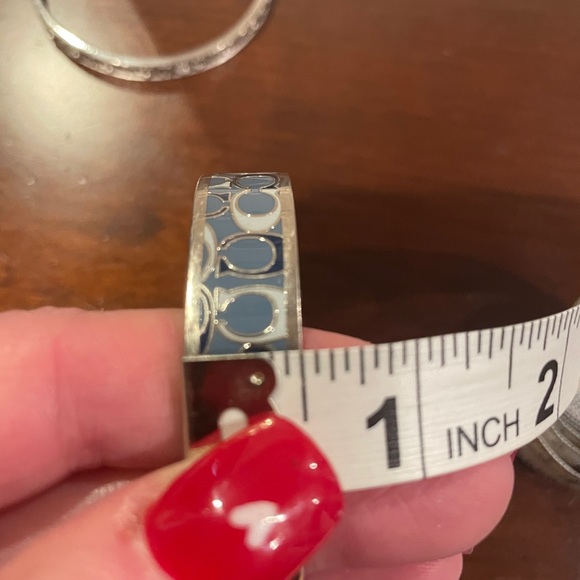 Coach bangle bracelet. Signature C. Three different blue colors. - Picture 9 of 11